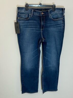 New Silver Avery Straight Jeans Sz 18